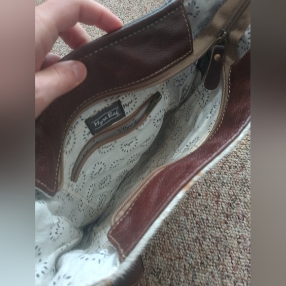 Myra Leather & Hairon Bag - Picture 9 of 10